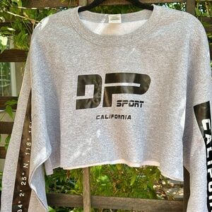DANIEL PATRICK Sport Women's Large Cropped Sweater SAMPLE Grey